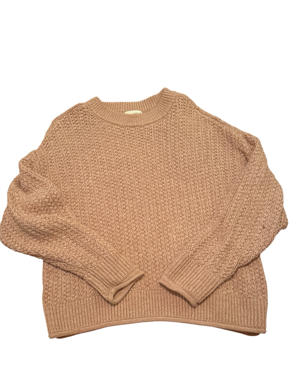 Universal Thread Textured Crewneck Sweater - Dusty Pink